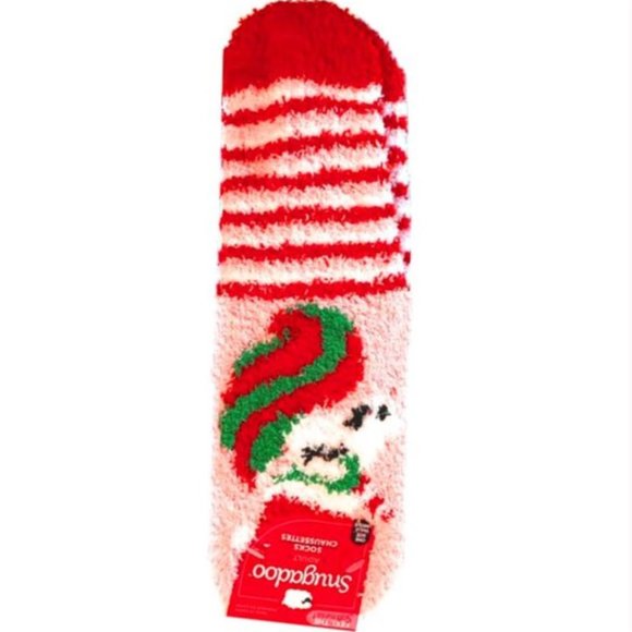 *3/$15* Fun Fuzzy Pink/Red Unicorn Slipper Socks - Picture 4 of 4
